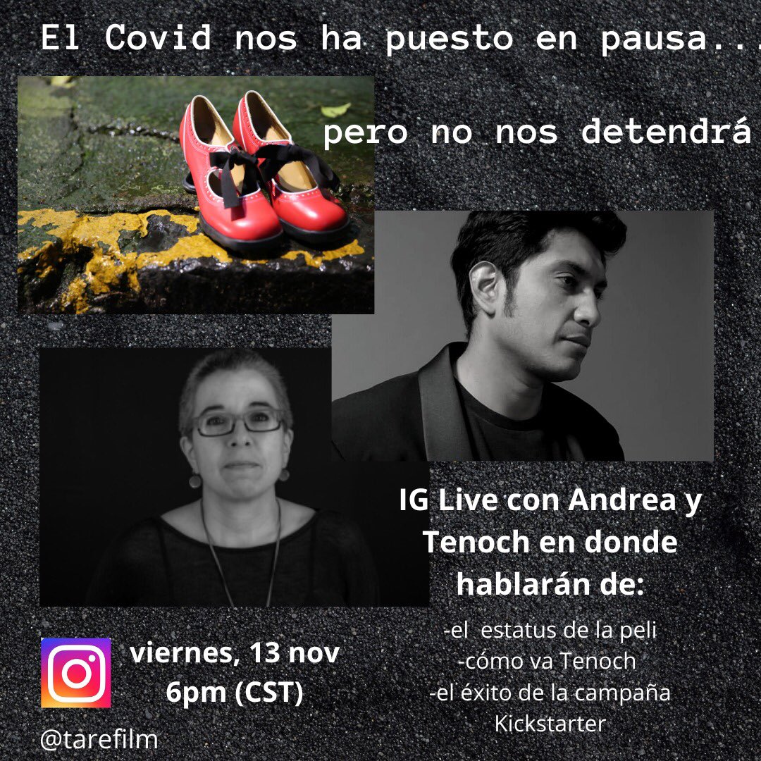 La reaparición de <a href="/TenochHuerta/">Tenoch Huerta Mejía</a> después de una ausencia obligatoria por Covid. Mañana en un Instagram Live con su complice en la película TARE, <a href="/andreamcrowther/">Andrea Martinez Crowther</a> ¡no se lo pierdan! #tarefilm #mujeresenelcine #cinemexicano #microbudgetfilmmaking #crowdfundingproject