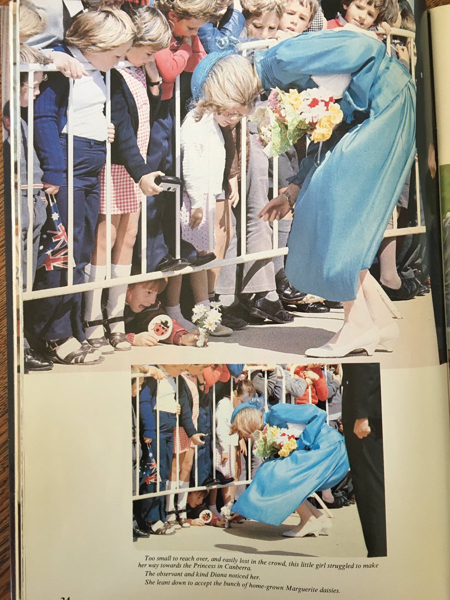 Note the fancy stockings. My sister and I were somewhere in this crowd and my sister, aged 3, told Diana she had “beautiful legs”, a story that had obviously gone down in family lore.