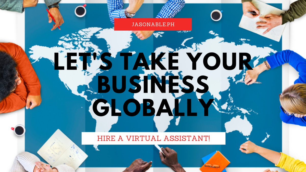JasonableP's tweet photo. Why settle in local when you do international? A Virtual Assistant can do a globally competent business for your convenience. #DigitalJobs #VirtualAssistant #Freelancing #makingbusinesseasy #nextlevel https://t.co/2fYyFJ3t9w