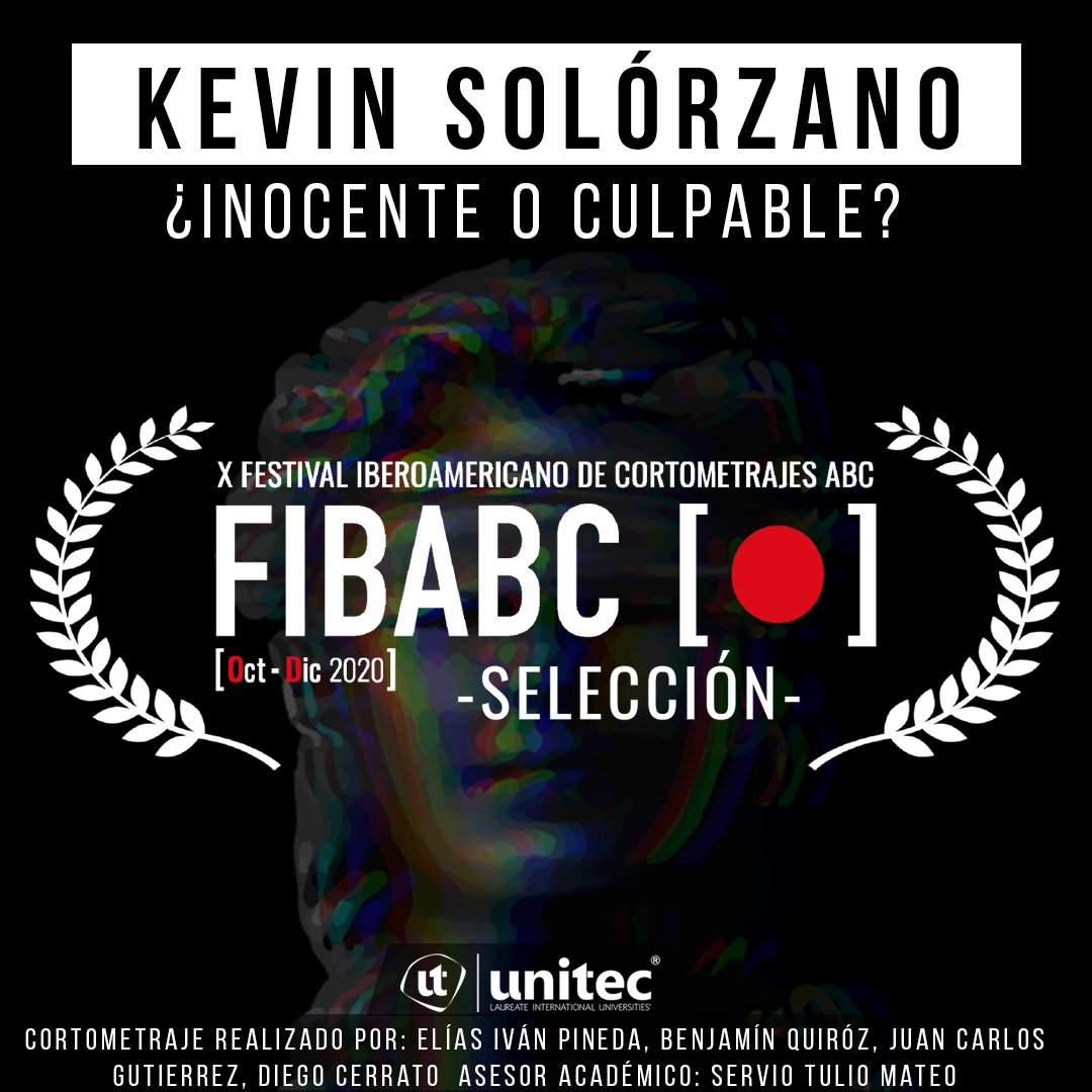 documentalkevin's tweet photo. Cortometraje Kevin Solórzano: Inocente o Culpable, parte de la selección en el X Festival Iberoamericano de Cortometrajes FIBABC 2020 en España. @FIBABC_es 
🇭🇳🇭🇳🇭🇳
¡Accedan a este link para poder ver el documental y compártanlo!  https://t.co/zYPX9KFSCh
¡Compartan y voten ya! https://t.co/11iZAZCjkk