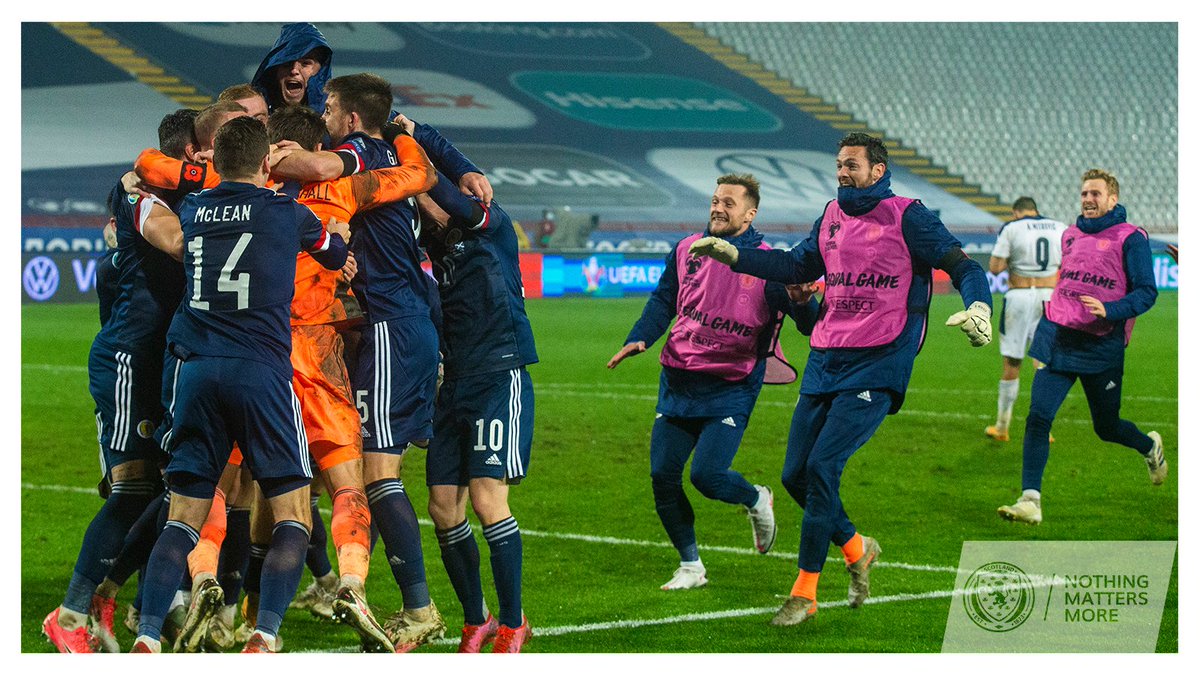 ScotlandNT's tweet photo. Good morning.

Just a quick reminder that we have qualified for UEFA #EURO2020.

#NoScotlandNoParty https://t.co/egbbzvKKJJ