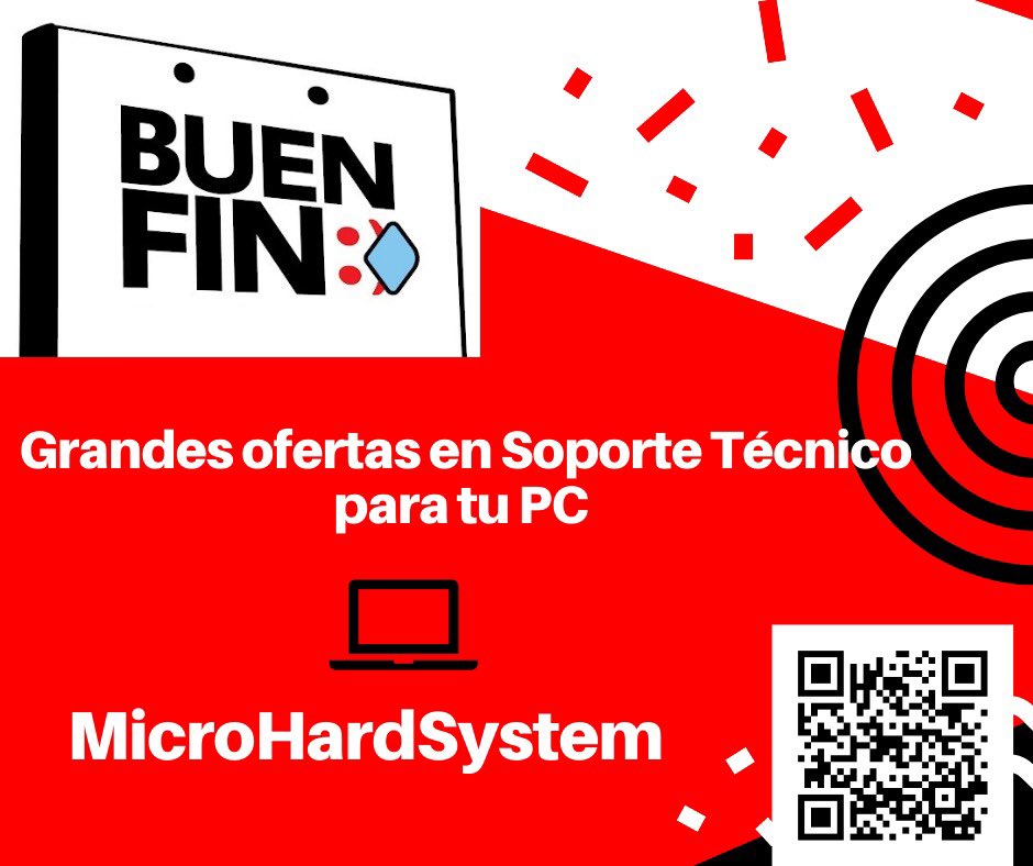 MicroHardSystem's tweet photo. Grandes ofertas en Soporte Técnico para tu PC. #BuenFin #MHS #BuenFin2020 
👉Instalaciones de Windows 7 8.1 10 
👉Soporte técnico. 
👉Asesoría en línea 
👉Soporte asistido 
Pide tu #Ticket de servicio para ser atendido. #MicroHardSystem https://t.co/K7Uxs70HbD