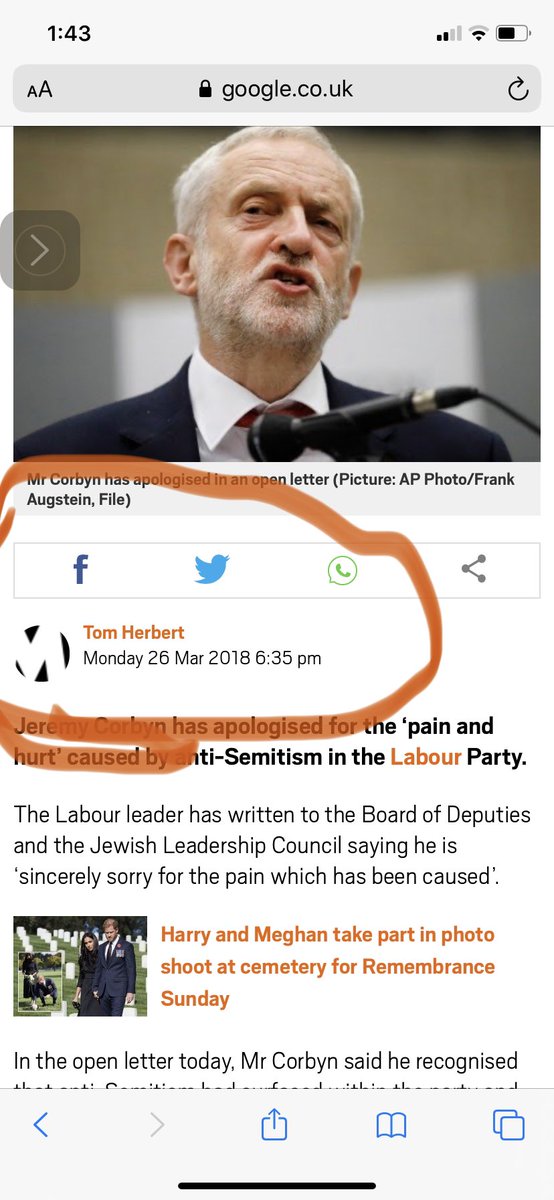 No 7 - Jeremy Corbyn apologises to Jewish Community for antisemitism in Labour