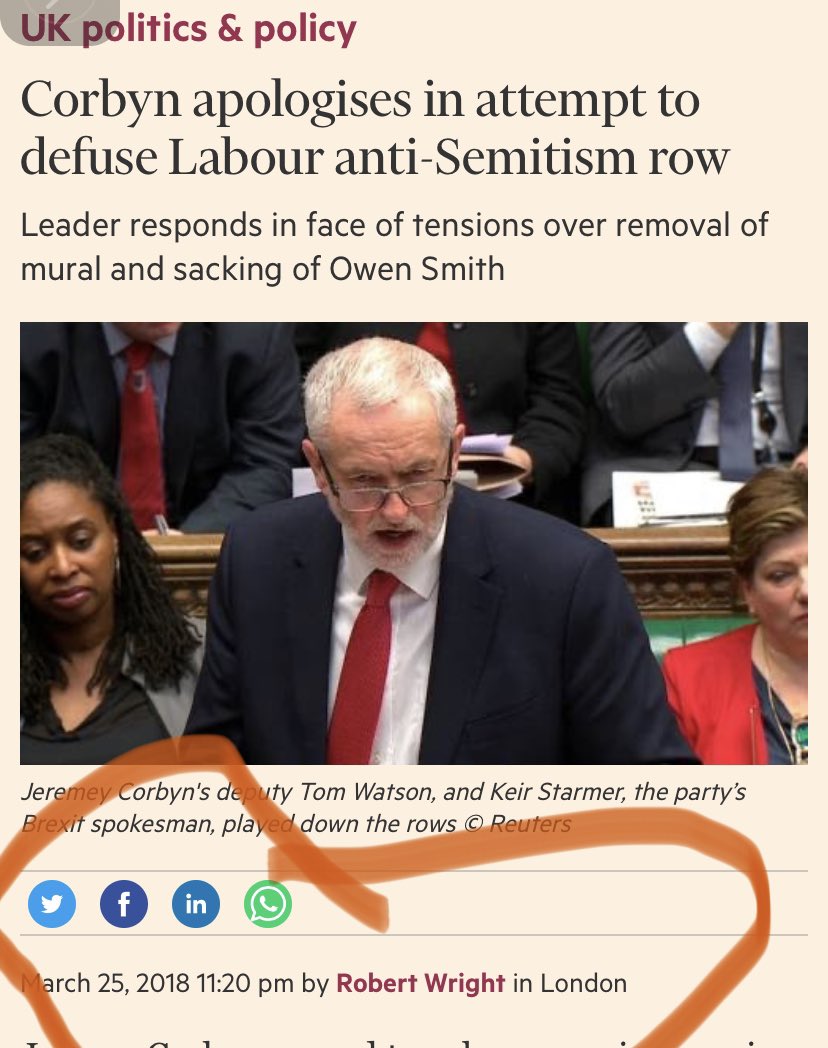 No 7 - Jeremy Corbyn apologises to Jewish Community for antisemitism in Labour