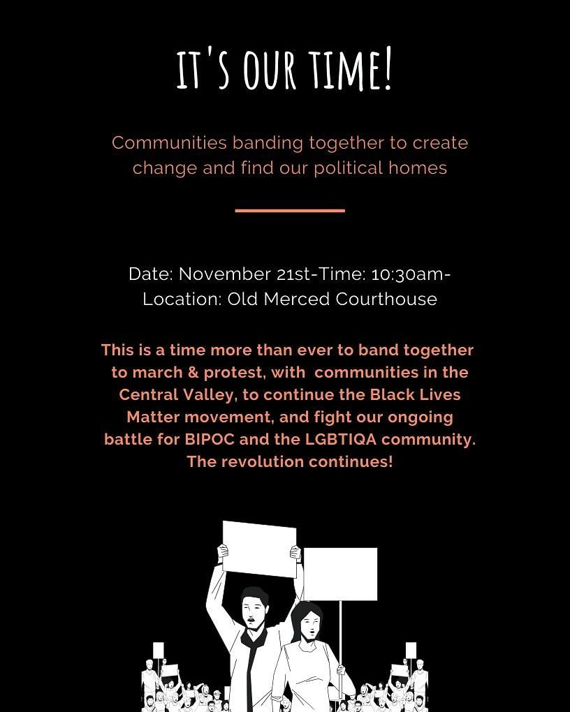 HEY 209!! We're back at it again with another protest! Join us on the 21st at 10:30am in Merced! 21st and N Street Merced, CA 95340 #BlackLivesMatter #IntersectionalLiberation 
<a href="/BloomLiberation/">Blooms of Liberation</a> @MercedBlack