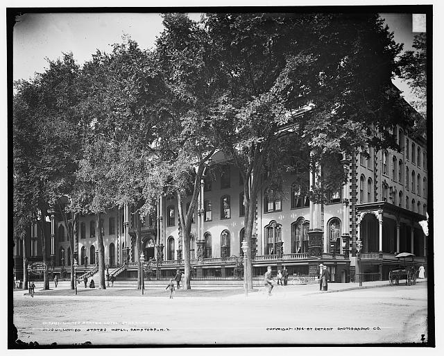The Democrats and Republicans were both holding their conventions in Saratoga Springs. The WPU set up camp at the United States Hotel.They strung a 30’ banner across the hotel court: “Women’s Political Union -- Votes for Women” and another one reading “Victory in 1915.”