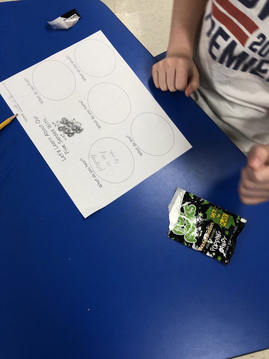 Our future geologists used their five senses to discover PopRocks! They made a super lab report using all of their human lab tools! ⁦<a href="/ElemRob/">Robinson Elementary</a>⁩ ⁦<a href="/robinsonisd/">Robinson ISD</a>⁩