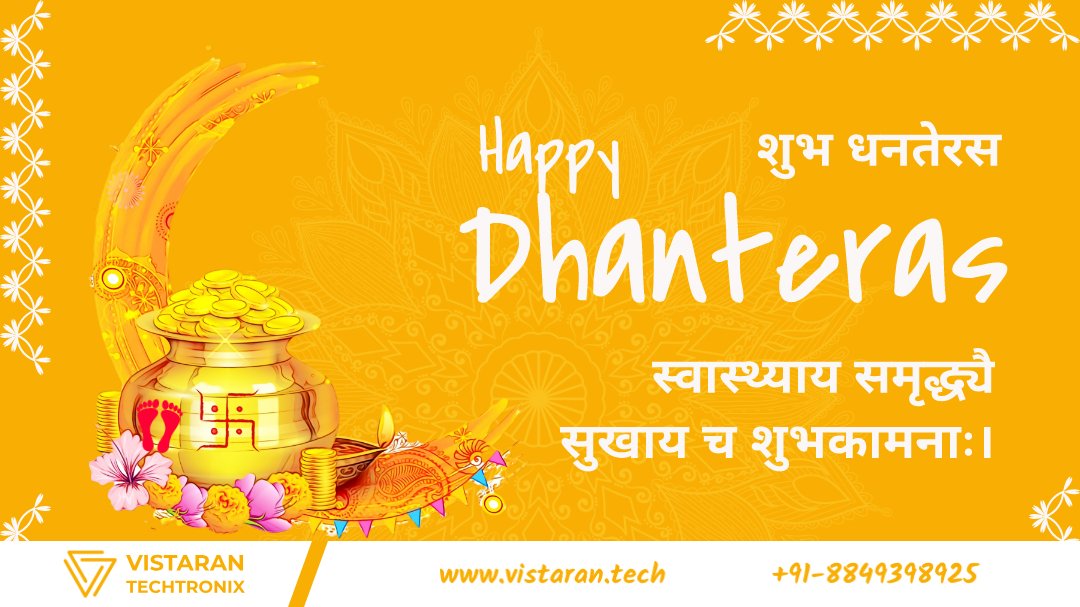 VistaranTech's tweet photo. #HappyDhanteras
Let's grow #digitally and move ahead for #SelfDependentIndia. Reach us for your #DigitalTransformation and #DigitalMarketing https://t.co/DTWuIJ2nkp