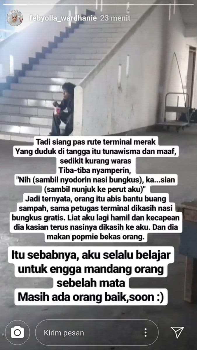 Ini cerita lama tapi isi ceritanya yang ingin saya share ke sedulur semua, utk ambil hikmahnya:

1. Jangan su'uzon sm orang

2. Org baik tdk dinilai dari penampilannya