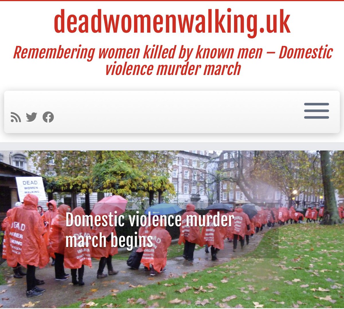 I was due to take part in a socially distanced ‘Dead Women Walking” march which @cctheatreco organises every year to honour the lives of women murdered by men they knew. It can’t take place but you can donate here if you like. Money will go to @AAFDA6 paypal.com/paypalme/deadw…