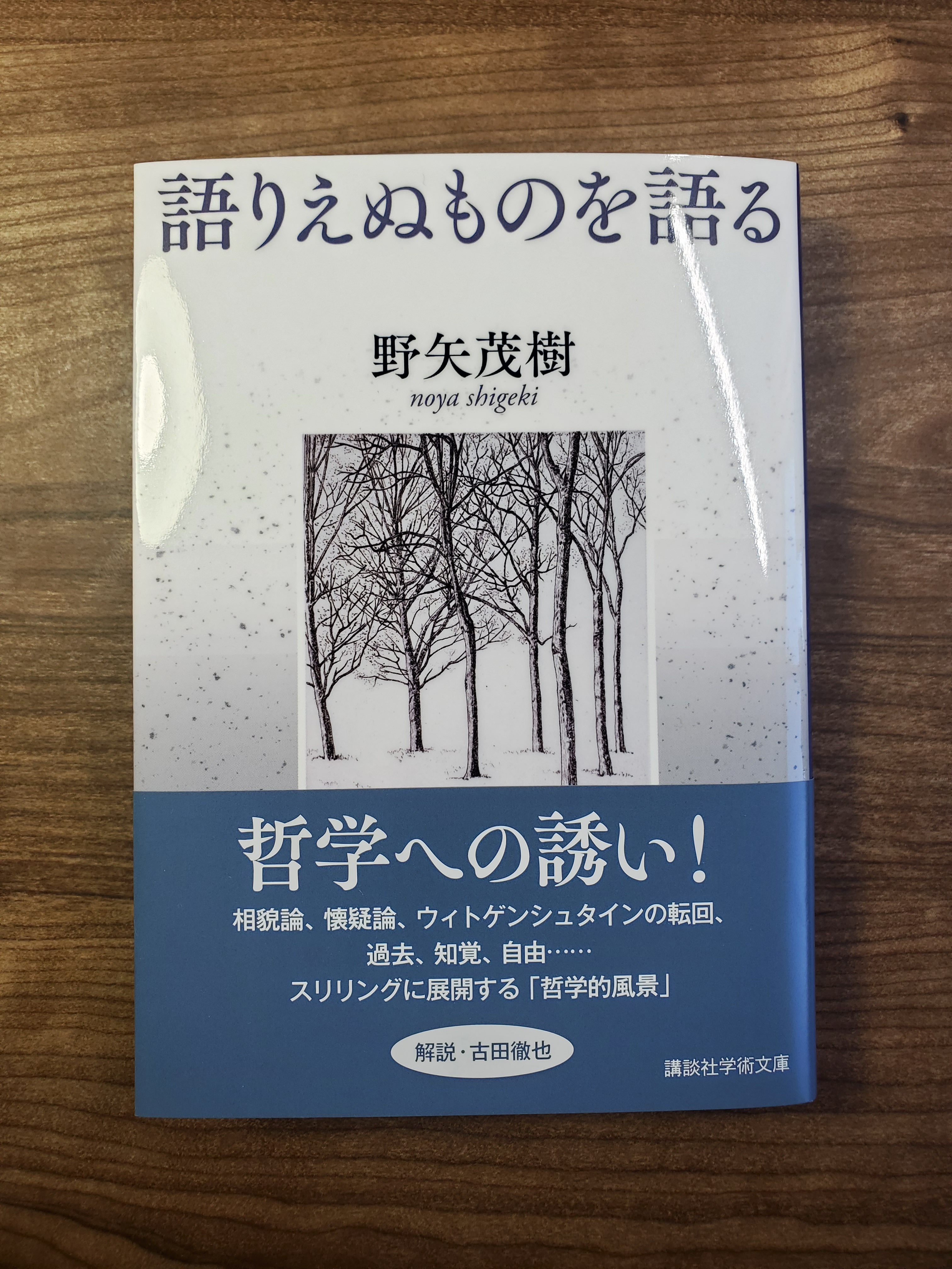 古田徹也 このゲームにはゴールがない 発売 野矢茂樹先生の名著 語りえぬものを語る が講談社学術文庫に入り 私が解説を寄せました これ以上ないほど力を入れて執筆した 9千字強の文章です さらになんと その解説に対する野矢先生のリプライも