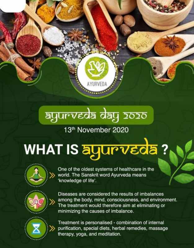 ProjectLegionOS's tweet photo. National Ayurveda Day https://t.co/AfRSOIA7lC