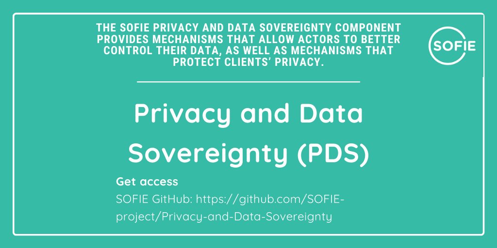 Introducing <a href="/EU_Sofie/">SOFIE</a> Framework components! In the loop
🔴Privacy and Data Sovereignty
👉PDS provides mechanisms that enable data sharing in a controlled and privacy preserving way.
🟢Access GitHub: github.com/SOFIE-project/…
🟢Learn more: bit.ly/3loCqLH
#IoT #privacy #data