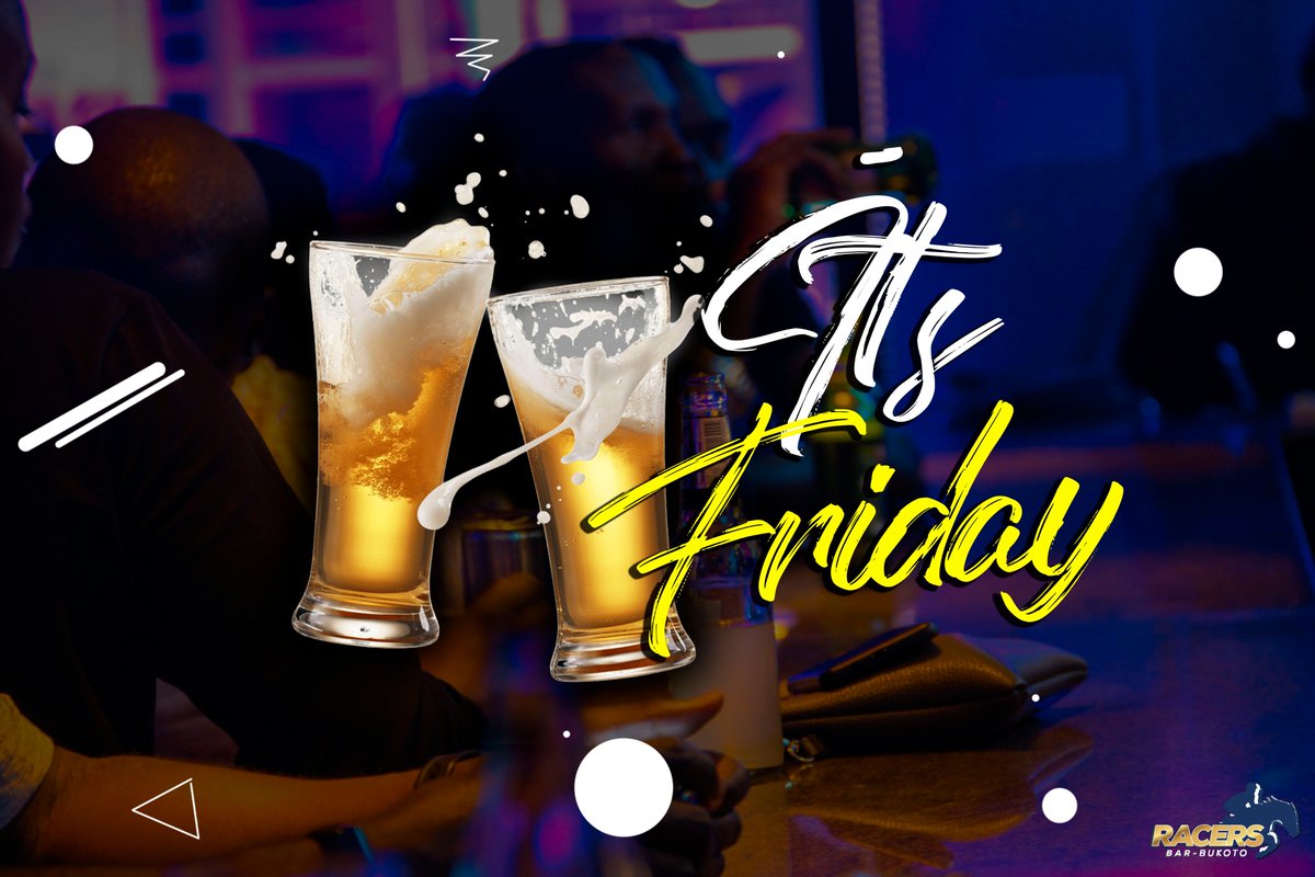 KiraboComplex's tweet photo. A true Friday feeling can't be complete without an evening with a glass of your favorite drink. Grab a glass and make it a plan @RacersBarLounge
#kirabocomplex https://t.co/uVEK8bzYVL