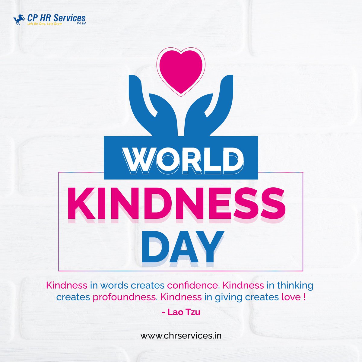 CPHR53's tweet photo. "In a world where you can be anything, be kind" 
Let's celebrate World Kindess Day by doing our bit today, everyday!

#kindness #worldkindnessday #bekind #worldneedskindness #pune https://t.co/9j1ML0fBR0