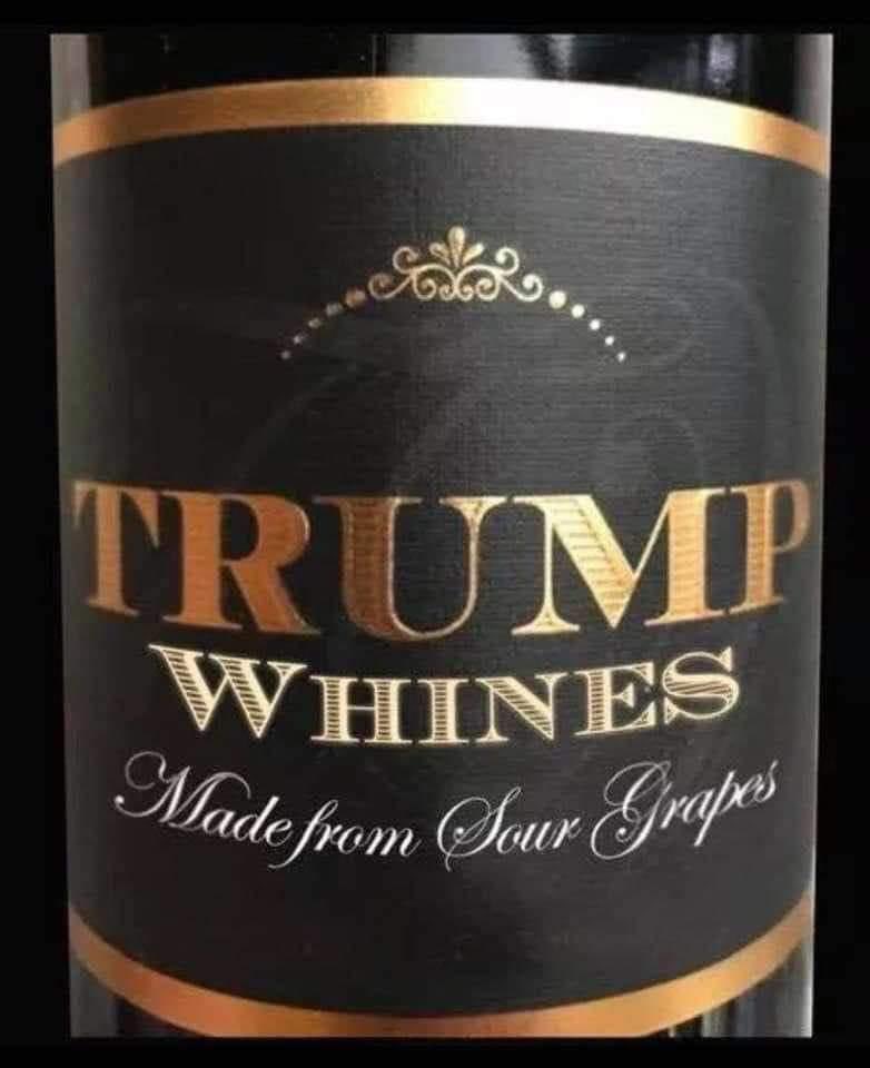 A tipple to avoid this Chrissy - better described as the wrath of grapes. #TrumpMeltdown