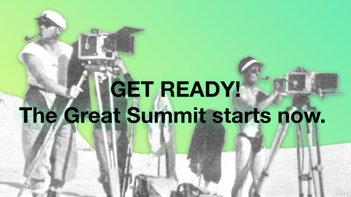 🏔 The Great Summit start in an hour! 🏔 Get ready for our opening keynote by Jeff Gothelf <a href="/jboogie/">Jeff Gothelf</a>