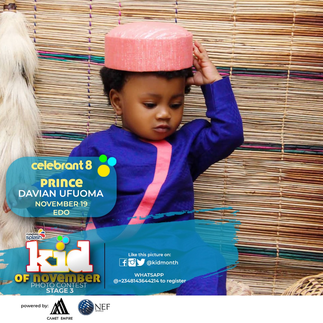 KidMonth's tweet image. Kid of November 2020
Stage 3

To register for other months:
Kindly pay/transfer the registration fee of 1k to:
CAMET EMPIRE LIMITED
6060388738, Fidelity Bank
 kotm.mybirthdaysplash.com/kotm-register
Kindly use chrome or UC browser for registration

Enquiry - +2349028862628