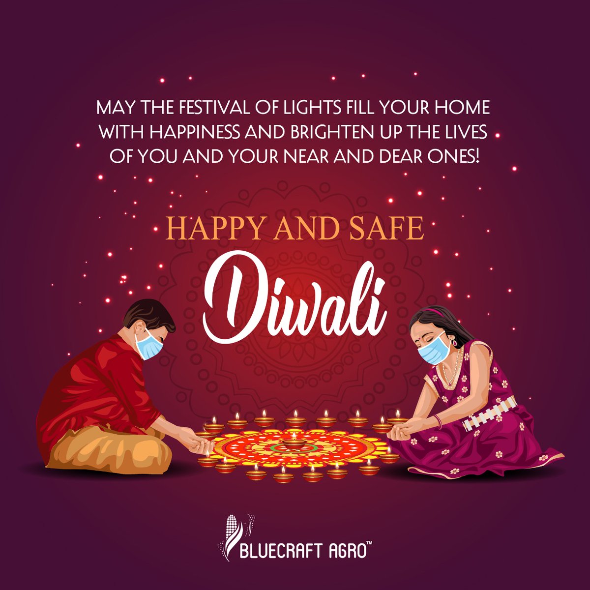 Bluecraft_Agro's tweet photo. On this #Diwali, let us strive towards staying #safe and #healthy, and ensuring the well-being of all around us.

Bluecraft Agro wishes a very #HappyDiwali to all of you! https://t.co/xv4JSZWLbU