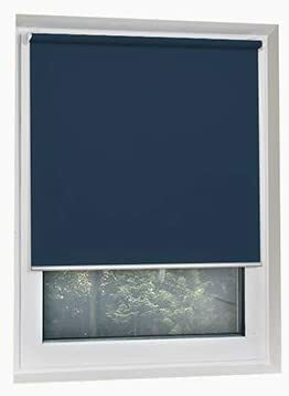 SCHRLING Blackout No Drilling Navy Blue Roller Shades Thermal Insulated Blinds Custom Size Width 14 -47 Height 14 -63 deanlevin.info/schrling-black…