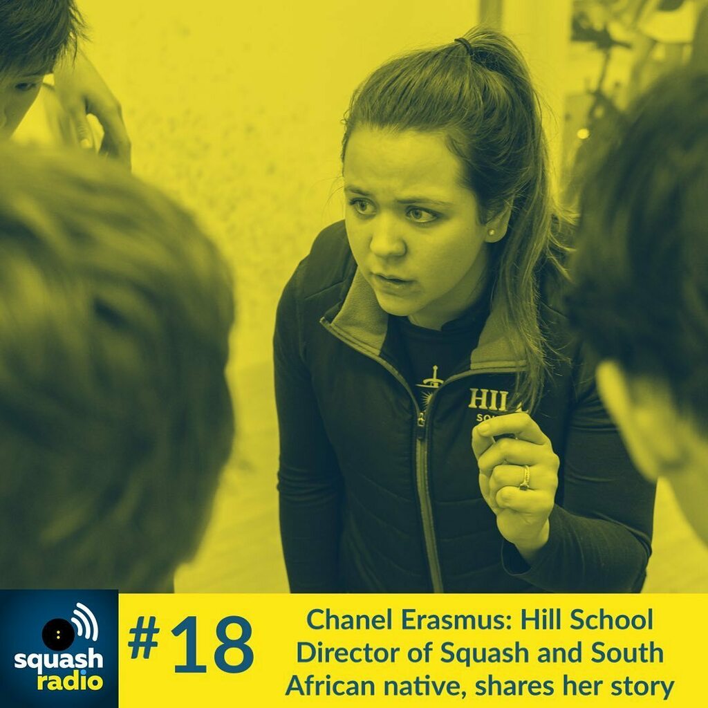 SquashRadio's tweet photo. Our guest this week is Chanel Erasmus a true squash fanatic, and a South African native who travelled to America to pursue her passion for the game.

To listen to the full episode, check out ‘Squash Radio’ however you normally listen to podcasts or check… https://t.co/MHGXhYmQjk https://t.co/b6sbR2opJU
