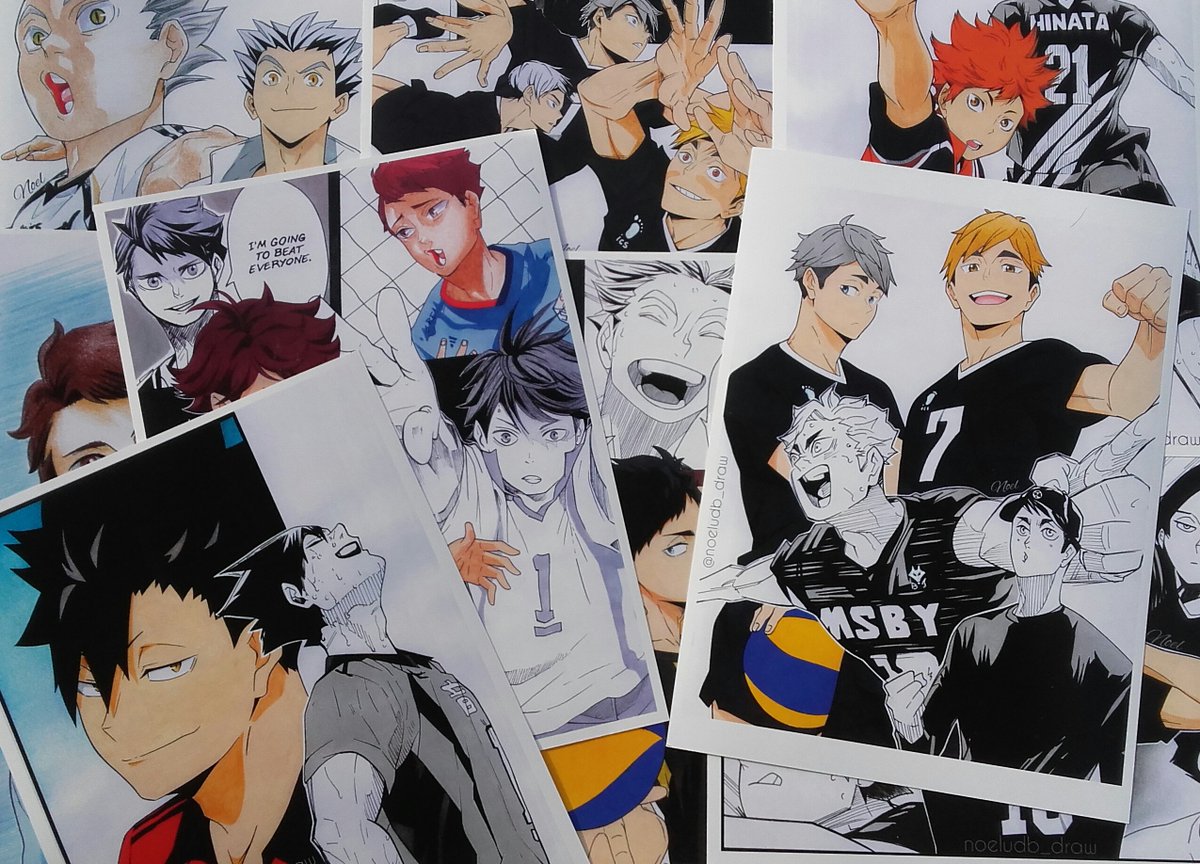 noelru11's tweet photo. Colgué en publicar acá. Estoy vendiendo prints de mis dibujos de Haikyuu! Hago entregas por zona sur (burzaco, adrogue, lomas, lanus, monte grande), o envíos a todo el país. Pueden consultar el stock y precios por md! https://t.co/ABazdsKuxc