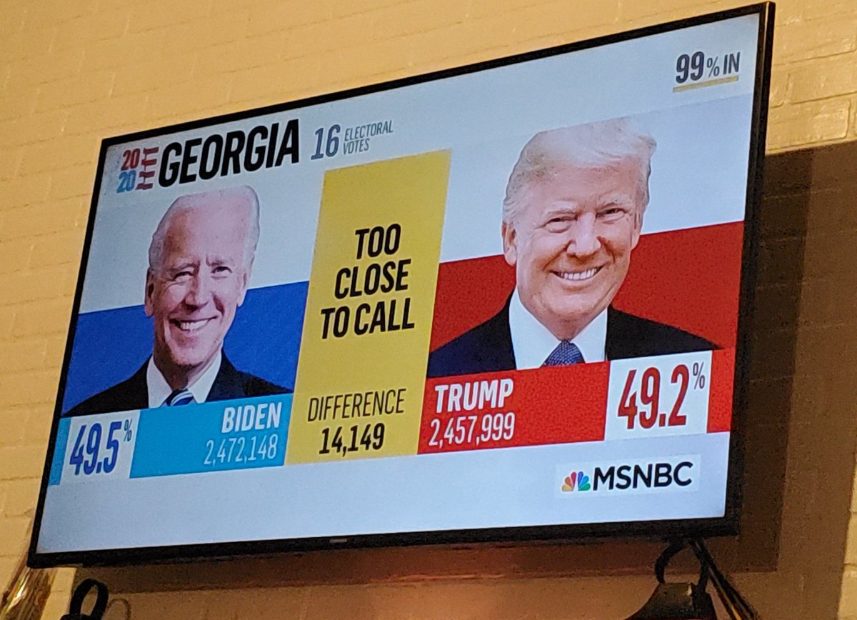 alainareaves's tweet photo. Look at those numbers in Georgia. We've been telling y'all for years that Georgia is a blue state. Numbers don't lie. #EveryVoteCounted https://t.co/QL11ehmfW3