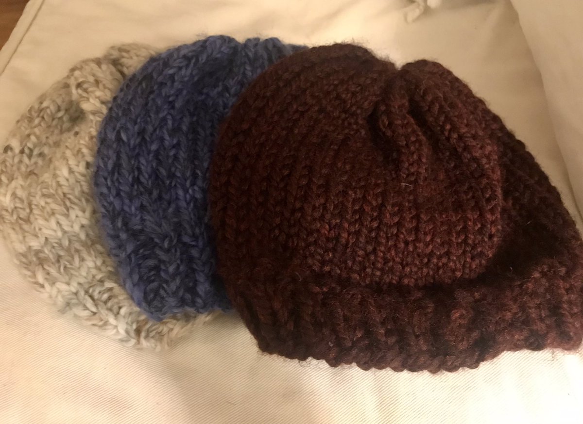 kssramon's tweet photo. Knitting is my lockdown skill/hobby, so I’m packing up of few of these to send along.  #CommitToKnit 🧶 Thanks again @BHookedCrochet for the great videos! https://t.co/7WEOagufcY