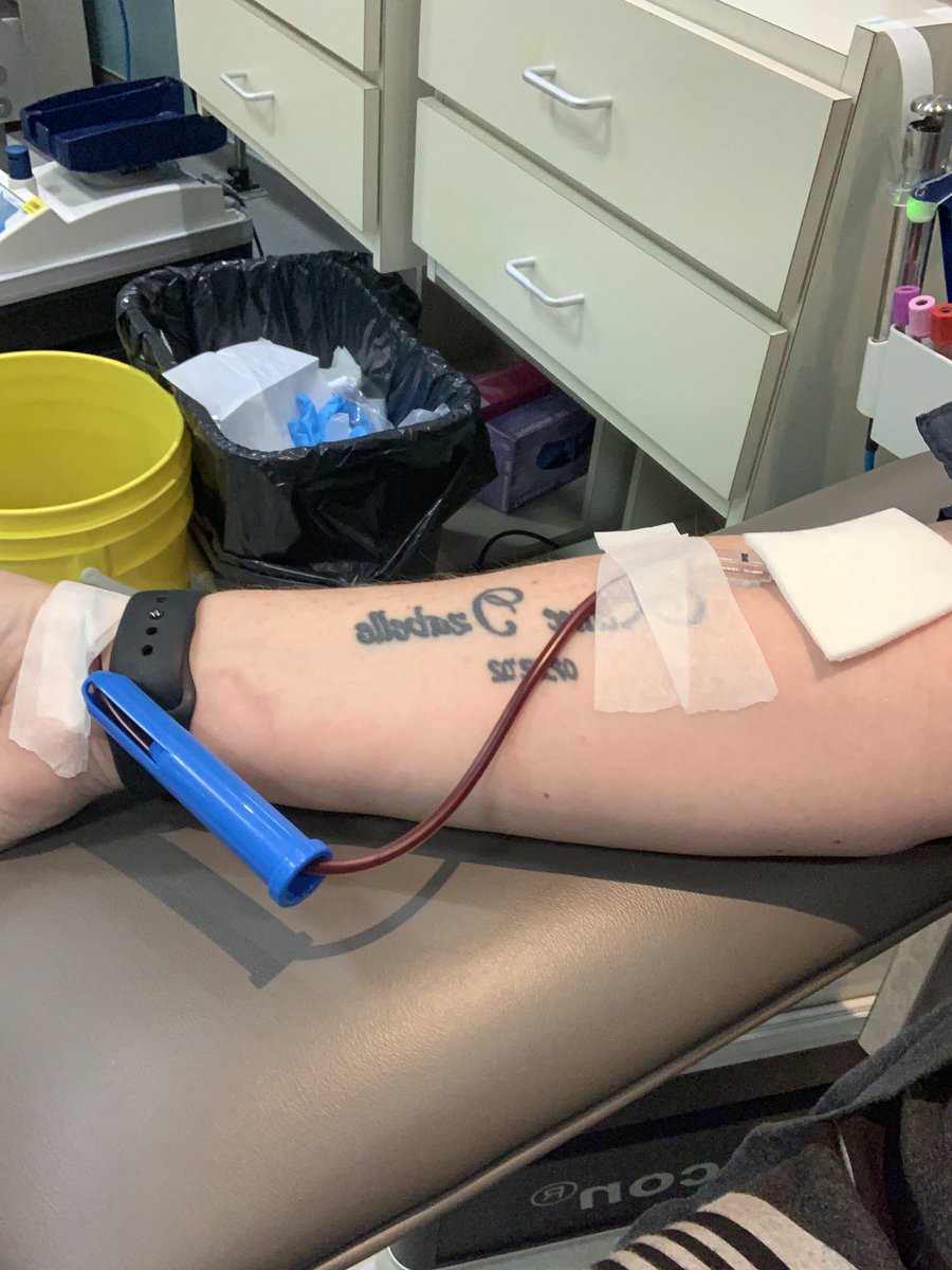 Finally a successful #blood donation! I’m in the 1% for blood type and my veins are quite small so donating in the past has been challenging but I didn’t give up.  #blooddonor <a href="/CanadasLifeline/">Canadian Blood Services</a>