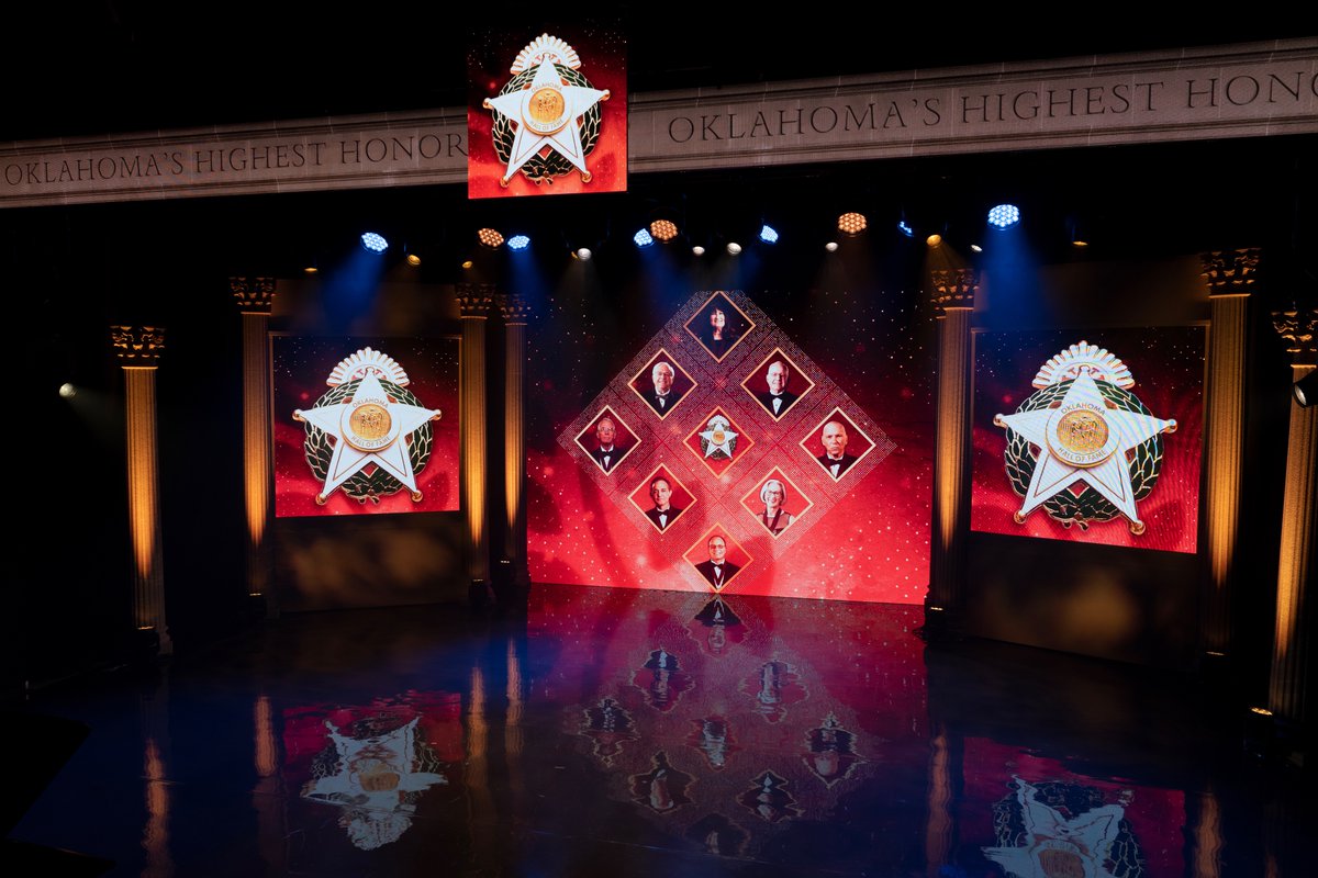 gowithedge's tweet photo. We were honored to produce the 2020 Oklahoma Hall of Fame Induction Ceremony! Learning about this year’s inductees and the year-round efforts of the @OklahomaHoF makes us proud to be an Oklahoma company. #gowithedge #OKHighestHonor #OklahomaHallOfFame https://t.co/bheXOFUUvH