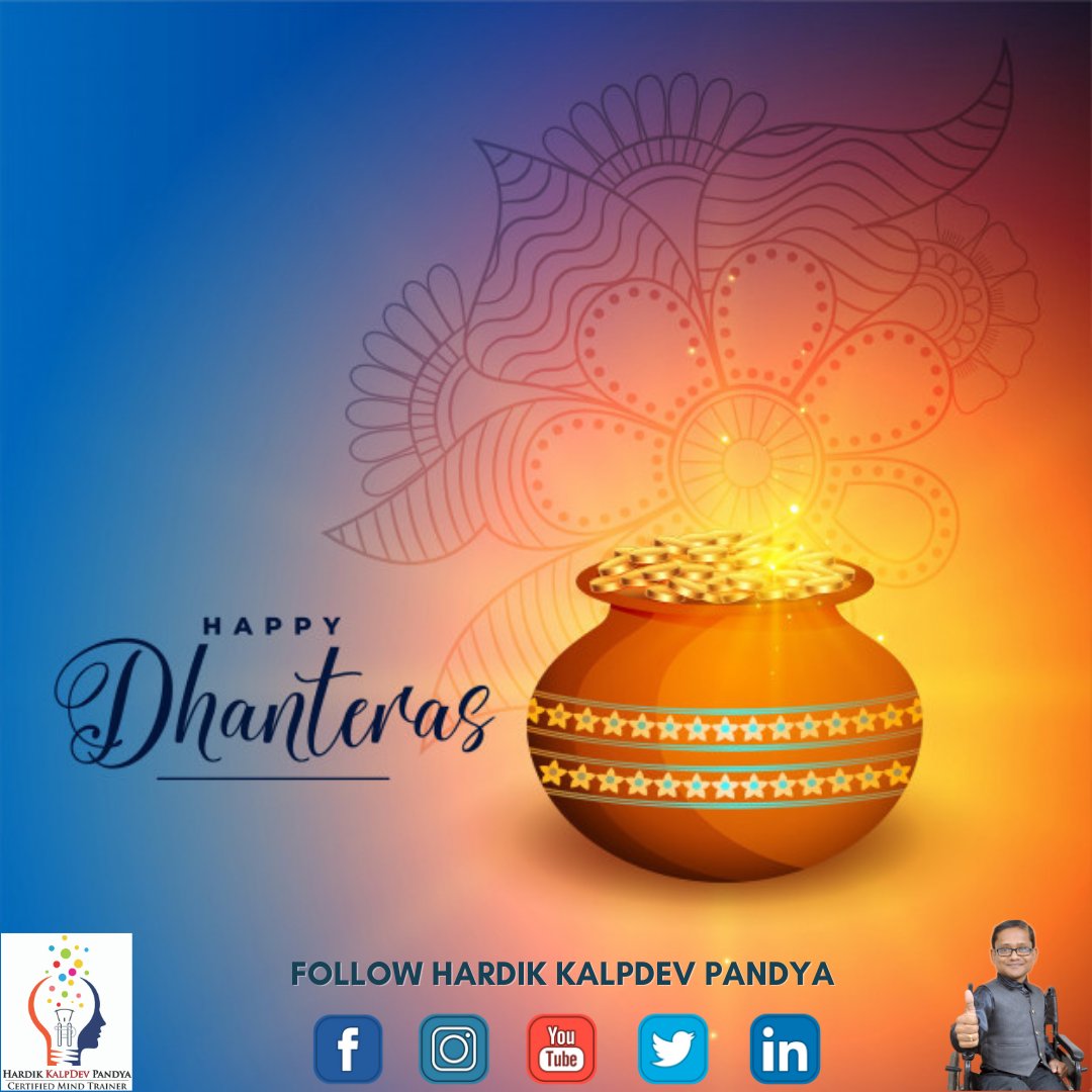 KalpDev_Festive's tweet photo. Clean your Homes, Decorate with Candles, Make Rangolis, and Light up Diyas as Goddess Lakshmi is about to come. Happy Dhanteras!
#dhanteras2020 #diwali #festivalseason  #festivals #happydhanteras #happydiwali #dhanteraswishes #dhanterasspecia #dhanteraspuja #laxmipujan https://t.co/uTMVLiuGRV