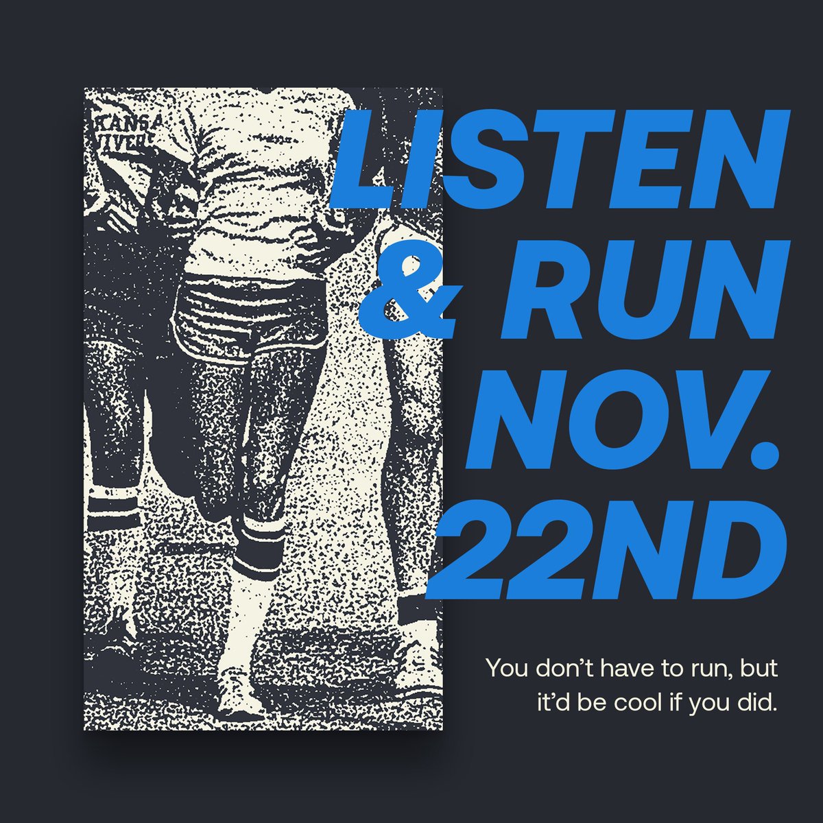 RogueZach's tweet photo. Join me and help save independent music venues! My friends started @MusicRunsDotOrg, a charity event to help support NIVA’s relief fund. I'll make a playlist, you donate to listen, we all run together (virtually) on 11/22/20. #musicruns #saveourstages @musicrunsdotorg @nivassoc https://t.co/XBJniVZB3d