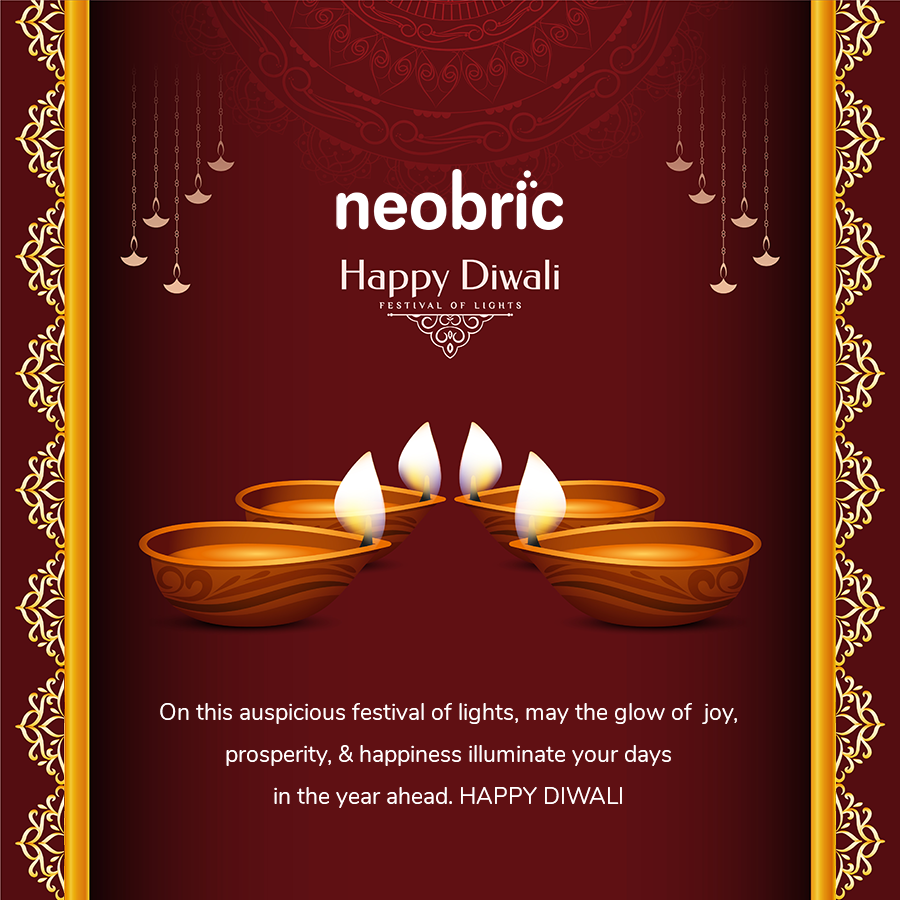 neobric's tweet photo. Wishing for fresh hopes, new dreams and brighter days. 
Stay Safe! Be Responsible! #HappyDiwali #neobric https://t.co/B92CuRCLqf