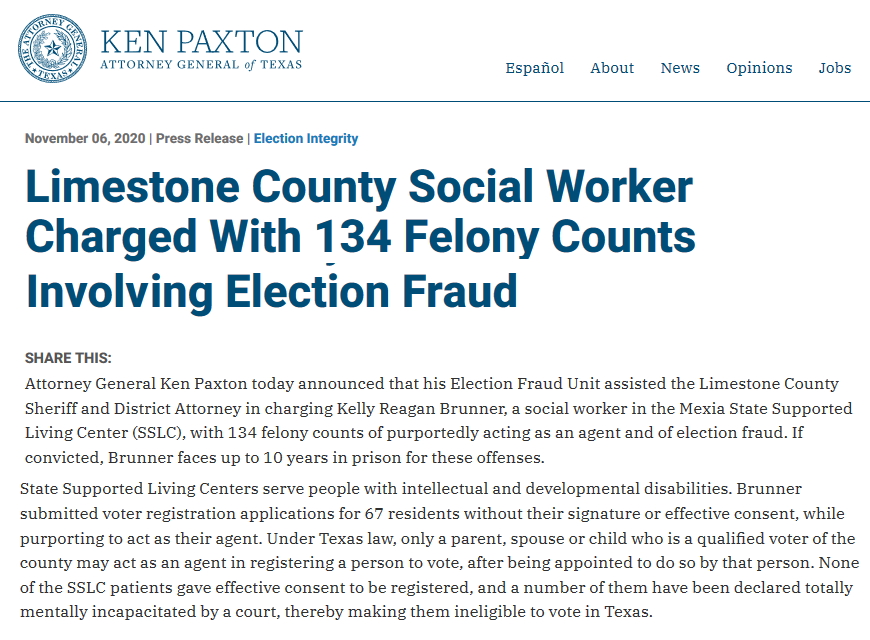 5) Fraudulently voting for other known, living people and/or illegal ballot harvesting.