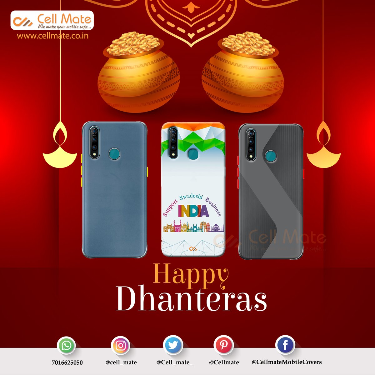 Hope you are showered with wealth and prosperity today and everyday! #HappyDhanteras #Cellmate

Visit us on cellmate.co.in

#HappyDhanteras #Dhanteras2020 #HappyDhanteras2020 #FridayFeeling #HappyDipawali #HappyMorning #HareKrishna #MobileCover #PhoneCover #MobileCase