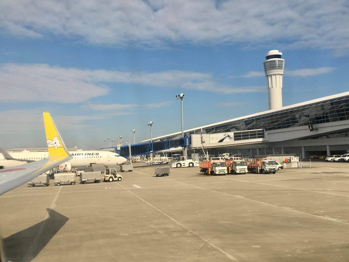 中部国際空港セントレア 貨物地区での取材中に初代から函館 行ってくると写真もらったので貨物地区からお見送りしました いってらっしゃいませ セントレア