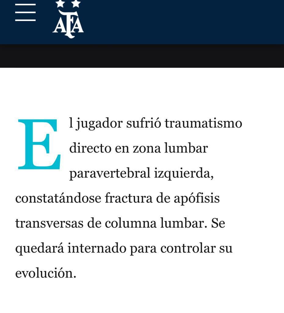 CLMerlo's tweet photo. 🚨🚨 Lamentablemente se confirma lo anticipado: Exequiel Palacios se fracturó. https://t.co/rtstUaEGSb