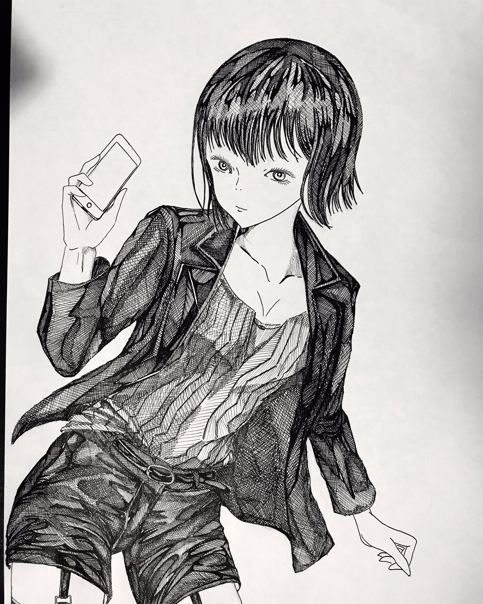 野菜ジュース 嫉妬ちゃん オリジナルキャラクターです アナログ絵 イラスト イラスト好きな人と繋がりたい イラスト好きさんと繋がりたい 絵描きさんと繋がりたい Art オリジナルキャラクター Illustration ペン画 女の子イラスト