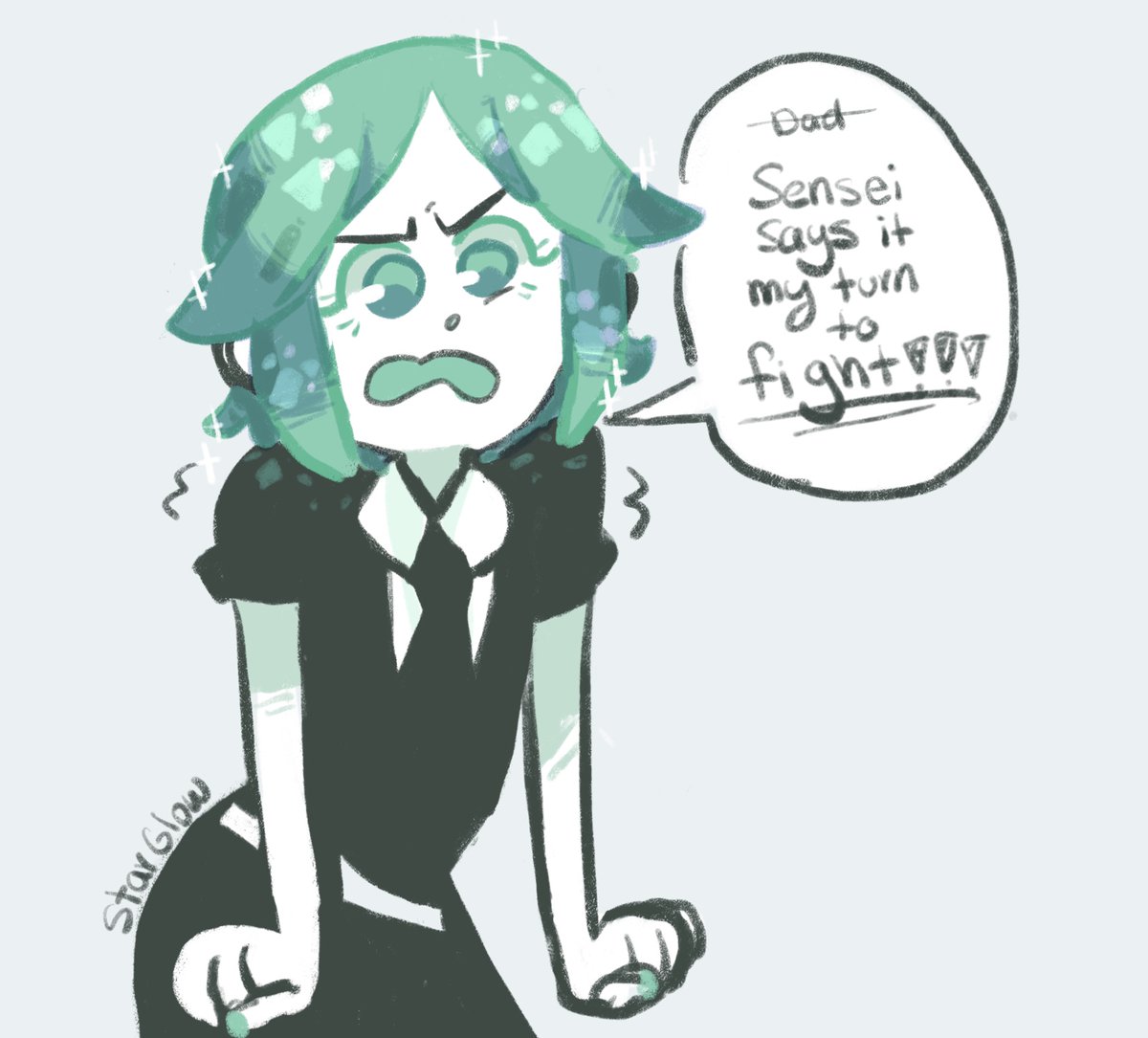 Thinking about houseki no kuni so went to find some old art
#hnk 