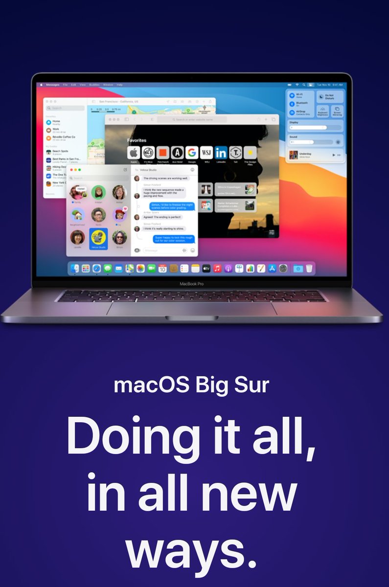 GetlaPrasad's tweet photo. MacOS Big Sur update will Roll Out today.
MacOS Big Sur with all new Refined Design and all new Safari
Here's the List of all Compatible Mac Devices for MacOS Big Sur update.
#AppleEvent #Apple #macOSBigSur #macdevices
#AppleSilicon https://t.co/t54L7Nm8PS