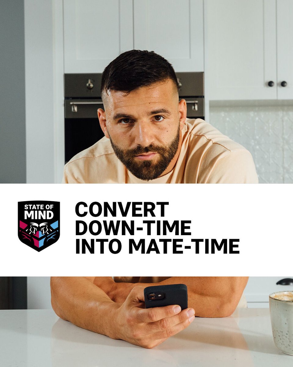 Gotcha_4_Life's tweet photo. The NRL is backing mental fitness & supporting Gotcha4Life's mission to keep people connected. Use some down-time to check in with a mate.
To donate so we can fund more mental fitness programs, click here
https://t.co/Ttqlb2L2dO
#NRLStateofMind #gotcha4life #mentalfitness https://t.co/ziOW3oIBGR