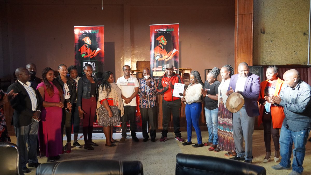 kitfest_ke's tweet photo. The #KITFESTat5 team also worked with the official @MeruCounty012 drama team who presented a piece that also highlighted how family &amp; societal conflicts can be resolved without further harm to each parties involved. #KITFEST2020 https://t.co/oVXlbsE75x