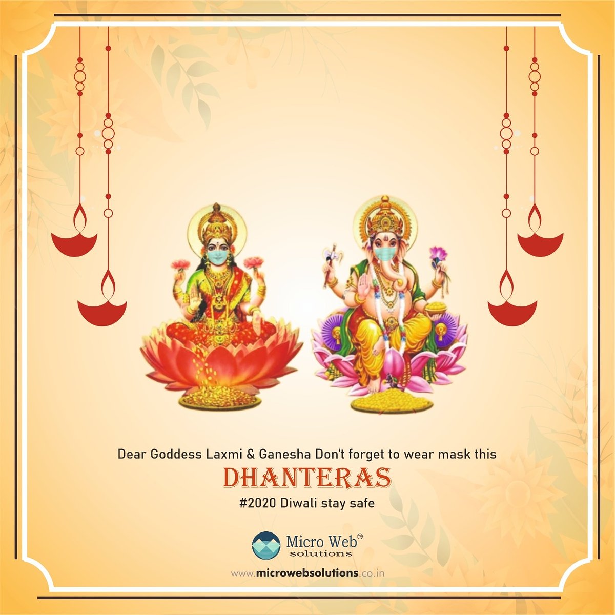 Microwebb's tweet photo. Shubh Dhanteras
#2020 diwali safe distancing vali
#microwebsolutions
#diwali
#Dhanteras https://t.co/27QOXlzXHQ