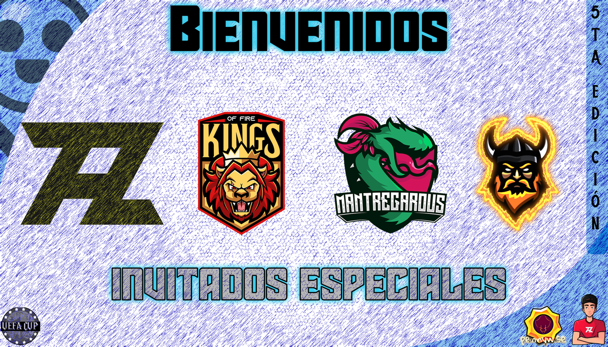 #BrawlStars | #UefaCupBS 

En esta 5ta edición tenemos 4 invitados especiales, 3 de la región de NA y 1 de la región de SA. ✨