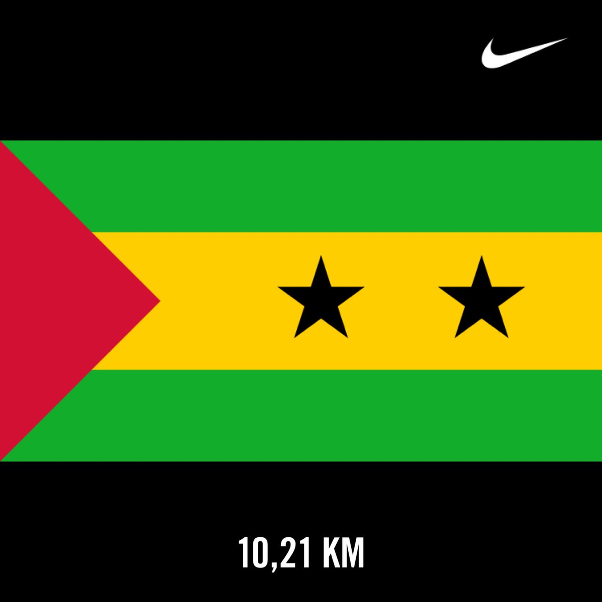 Mfanaboy's tweet image. São Tomé and Príncipe 🇸🇹

Red triangle: equality and the independence movement
The stars: two principal islands of which the country is composed
Green is for the luxurious vegetation of the islands
Yellow: tropical sun

Population: +220 000

#AfricanFlags
#RunningWithTumiSole