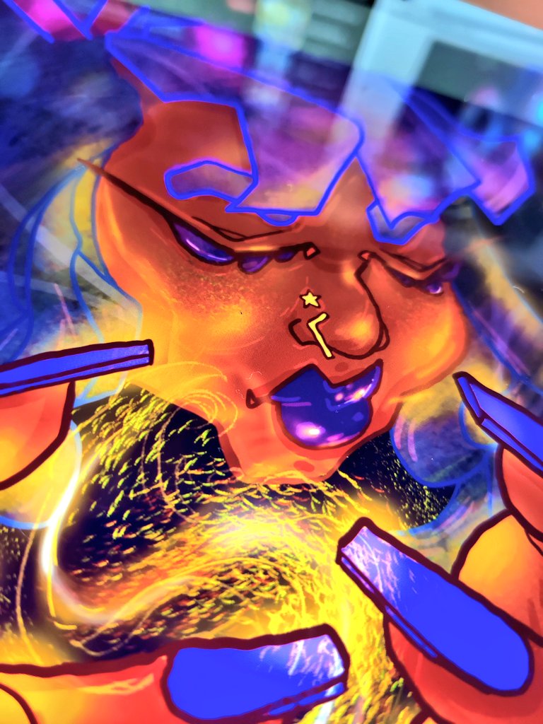 NicoleTheSlyFox's tweet image. Quick WIP before bed. 🥰  #digitalart #digitalpainting #sketchable #magicalblackgirl #fantasyart #sorceress