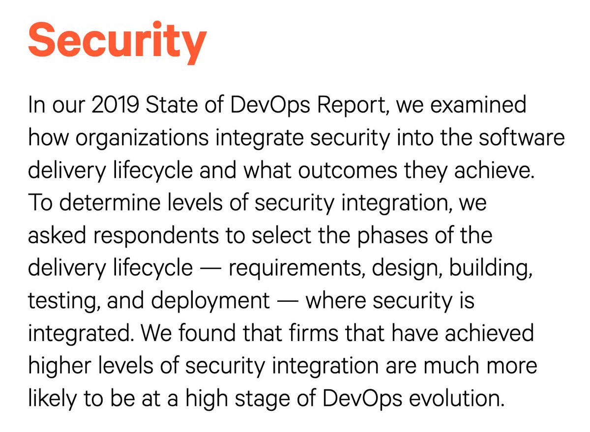 Much like in your company, the thing this report focuses on last is security.