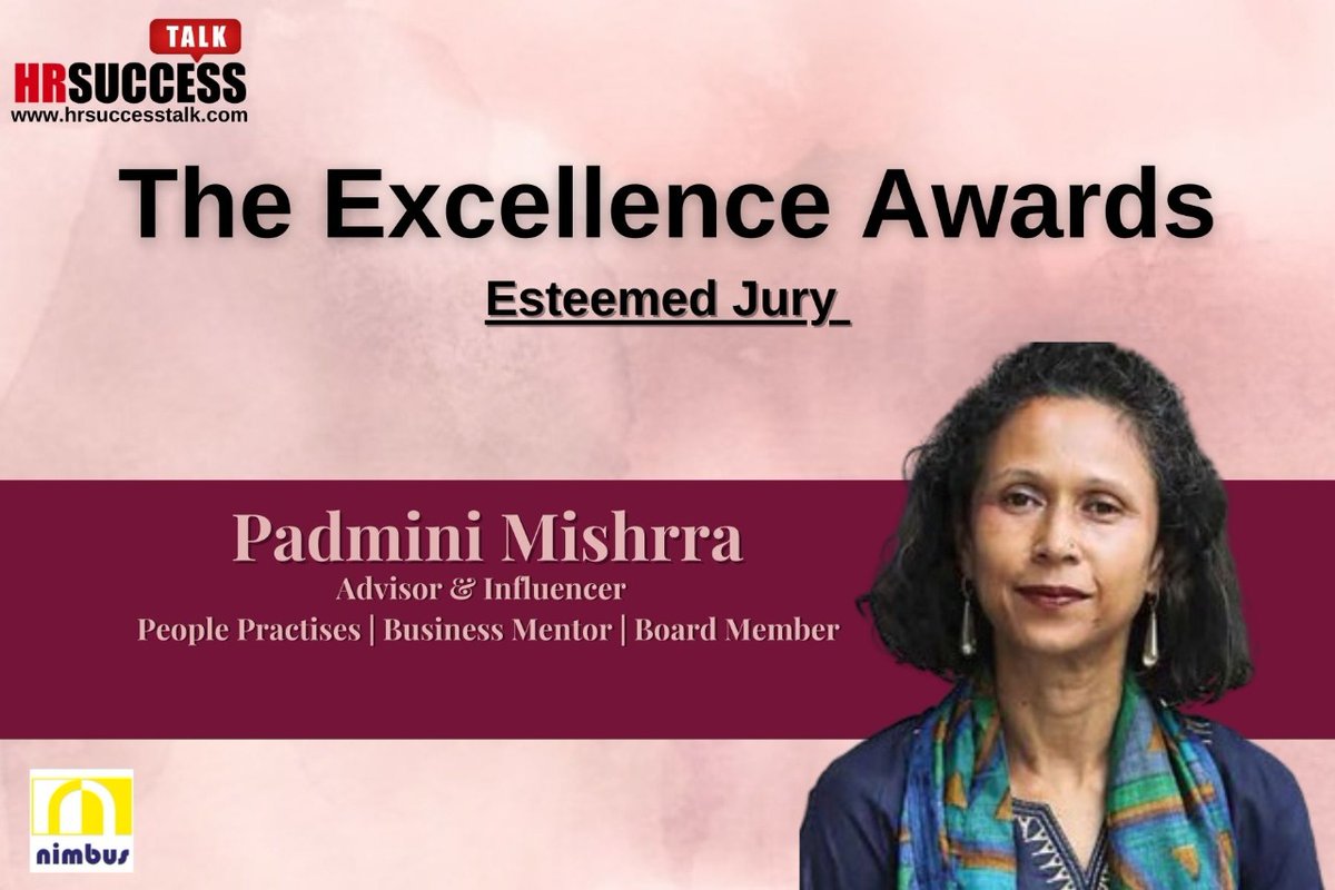 DeeptiKoranne1's tweet photo. It gives us immense pleasure to introduce our jury members of the 3rd awards series βTHE EXCELLENCE AWARDS 2020β organized by HR SUCCESS TALK along with NIMBUS.
We welcome you Ms. PADMINI MISHRRA ππ
#HRST #excellence #award
#hrsuccesstalk #hrlearning #hrawards #excellenceaward https://t.co/MyK3J6KZlW