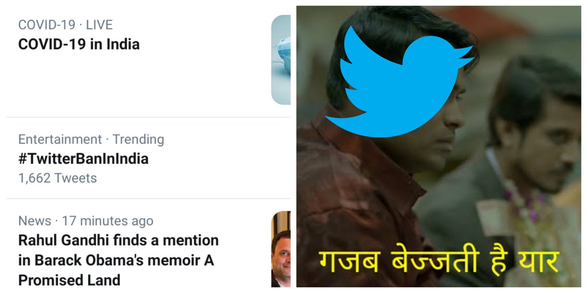 MrIntrovert's tweet photo. #TwitterBanInIndia
People on Twitter ..trending twitter ban..
Meanwhile Twitter:- https://t.co/zrYEKD21of