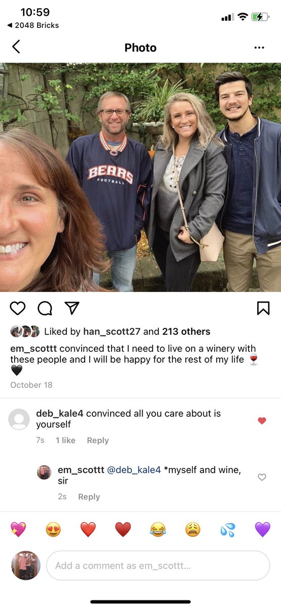 emily_scott13's tweet photo. I’ve unlocked whatever achievement comes from a troll account commenting on an Instagram post. #thanksdeb https://t.co/fzj4sWDQ3S